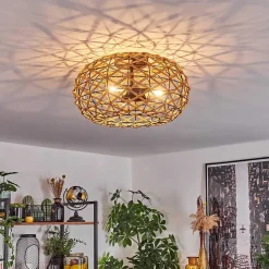 Plafonnier Mulstrand Ecru, Noir, 3 Lumieres