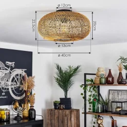 Plafonnier Mulstrand Ecru, 1 Lumiere