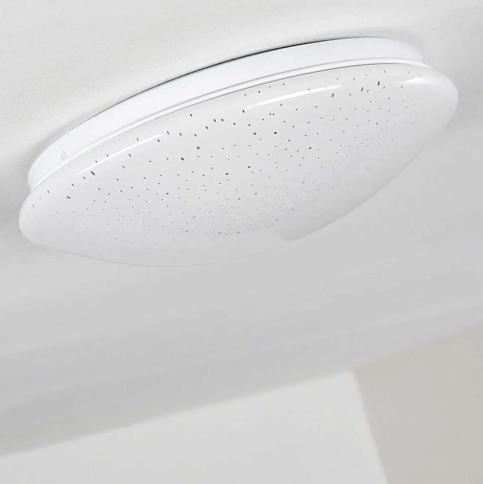 Plafonnier Norton Star Led Blanc, 1 Lumiere, Telecommandes, Changeur De Couleurs