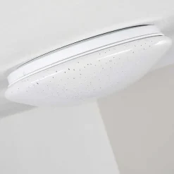 Plafonnier Norton Star Led Blanc, 1 Lumiere, Telecommandes, Changeur De Couleurs