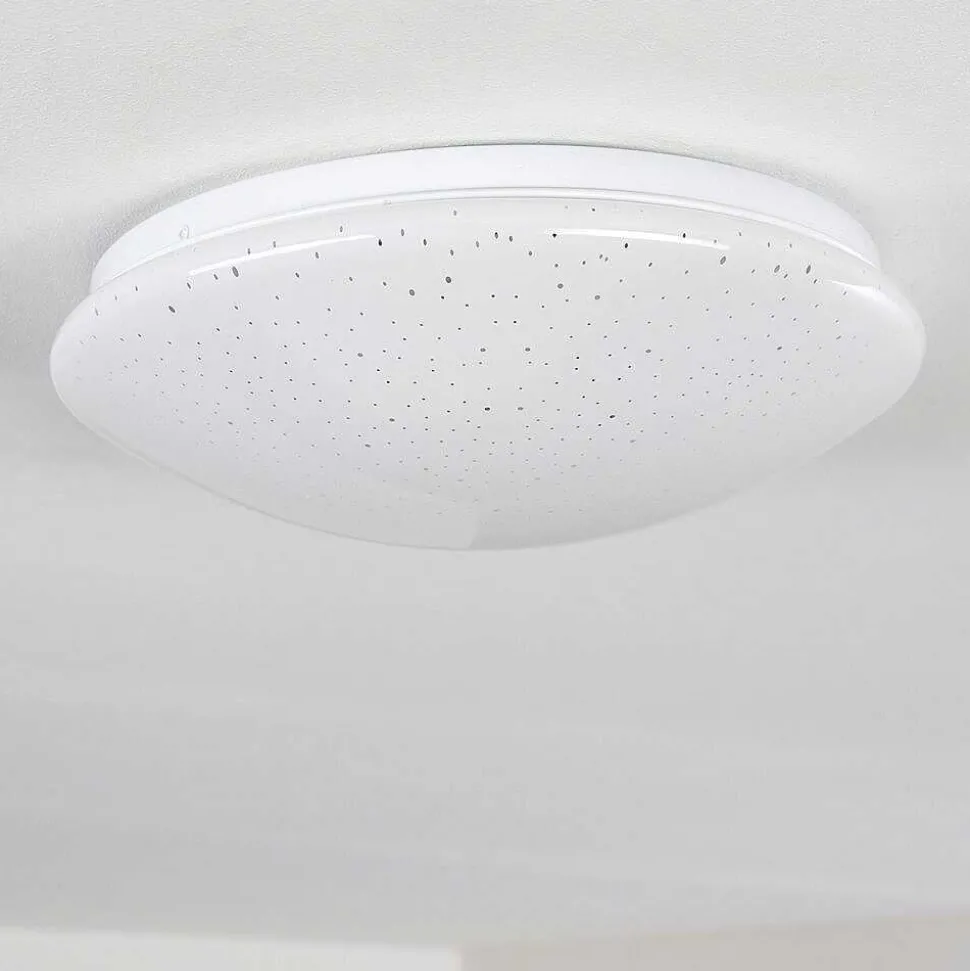 Plafonnier Norton Star Led Blanc, 1 Lumiere, Telecommandes, Changeur De Couleurs