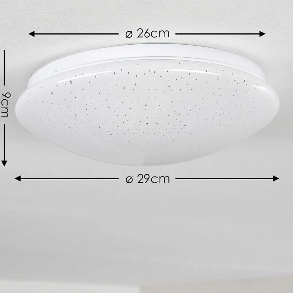 Plafonnier Norton Star Led Blanc, 1 Lumiere, Telecommandes, Changeur De Couleurs