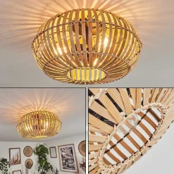 Plafonnier Oravi Noir, 3 Lumieres