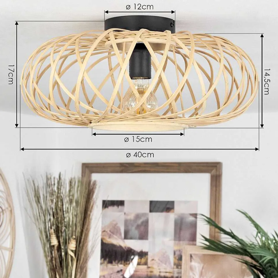 Plafonnier Pabu Ecru, 1 Lumiere