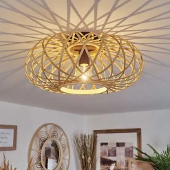 Plafonnier Pabu Ecru, 1 Lumiere