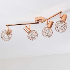 Plafonnier Palmira Cuivre, 4 Lumieres