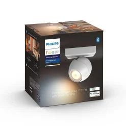 Plafonnier Philips Hue Buckram Led Blanc, 1 Lumiere