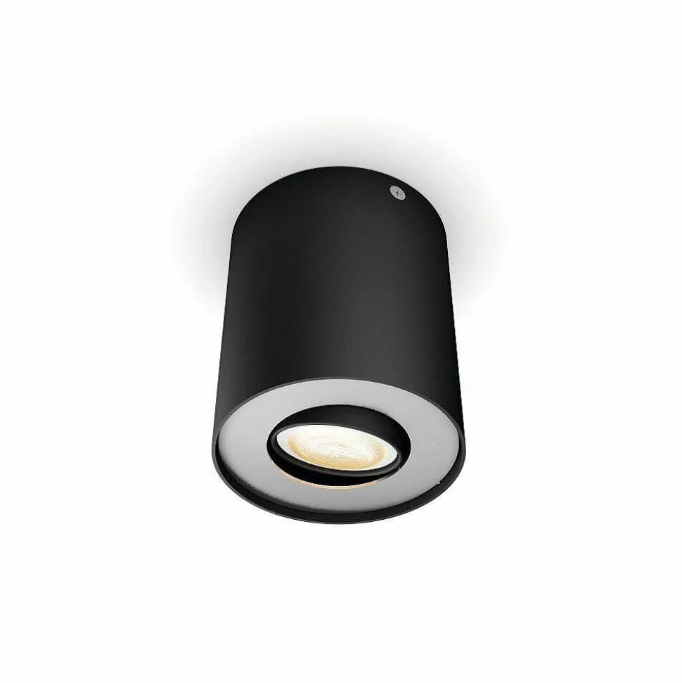 Plafonnier Philips Hue Pillar Led Noir, 1 Lumiere