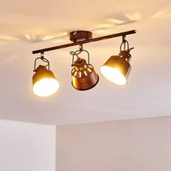 Plafonnier Safari Rouille, 3 Lumieres
