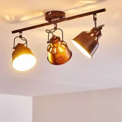 Plafonnier Safari Rouille, 3 Lumieres