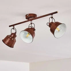 Plafonnier Safari Rouille, 3 Lumieres