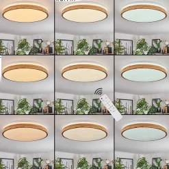 Plafonnier Sofo Led Blanc, 1 Lumiere, Telecommandes