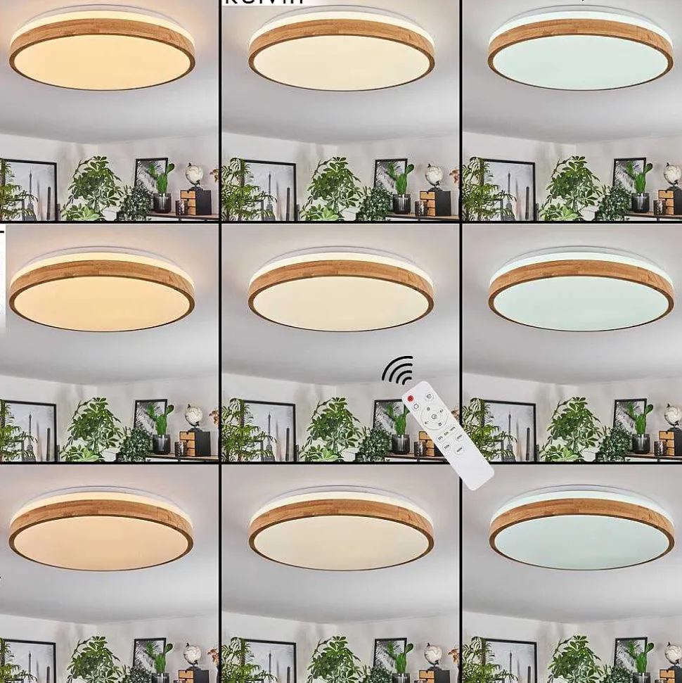 Plafonnier Sofo Led Blanc, 1 Lumiere, Telecommandes