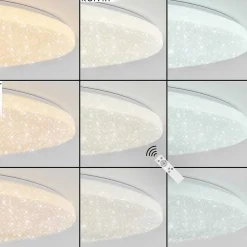 Plafonnier Sweet Led Blanc, 1 Lumiere, Telecommandes