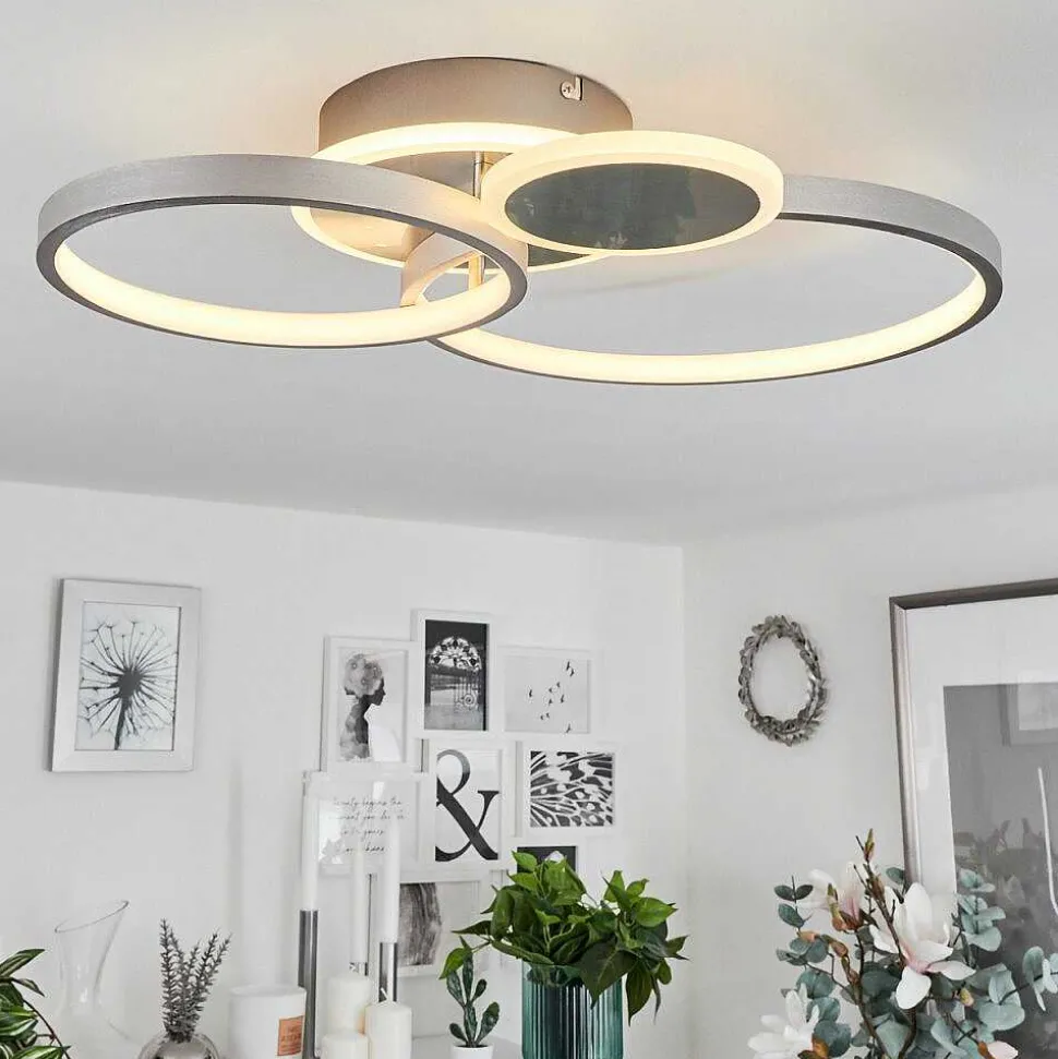 Plafonnier Tagsdorff Led Chrome, Nickel Mat, 1 Lumiere