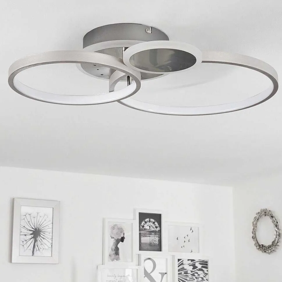 Plafonnier Tagsdorff Led Chrome, Nickel Mat, 1 Lumiere