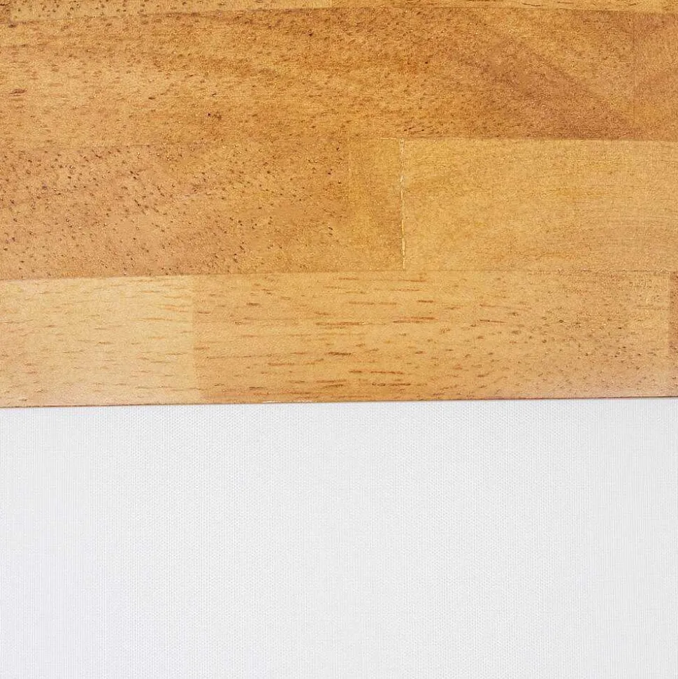 Plafonnier Vrolle Bois Clair, Nickel Mat, 2 Lumieres