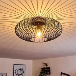 Plafonnier Wemude Noir, 1 Lumiere