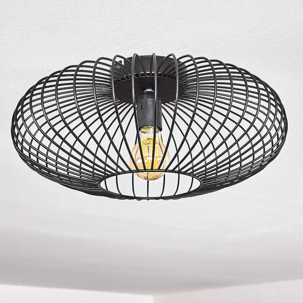 Plafonnier Wemude Noir, 1 Lumiere