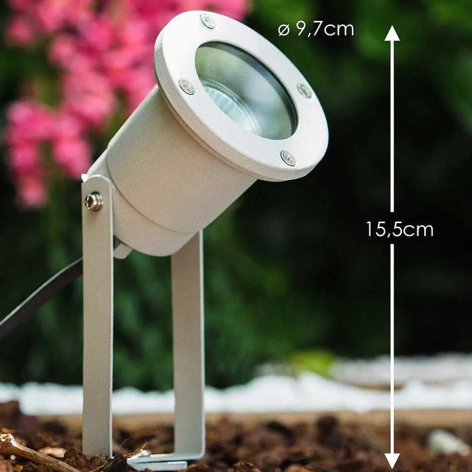 Projecteur De Jardin Pilsen Argente, 1 Lumiere