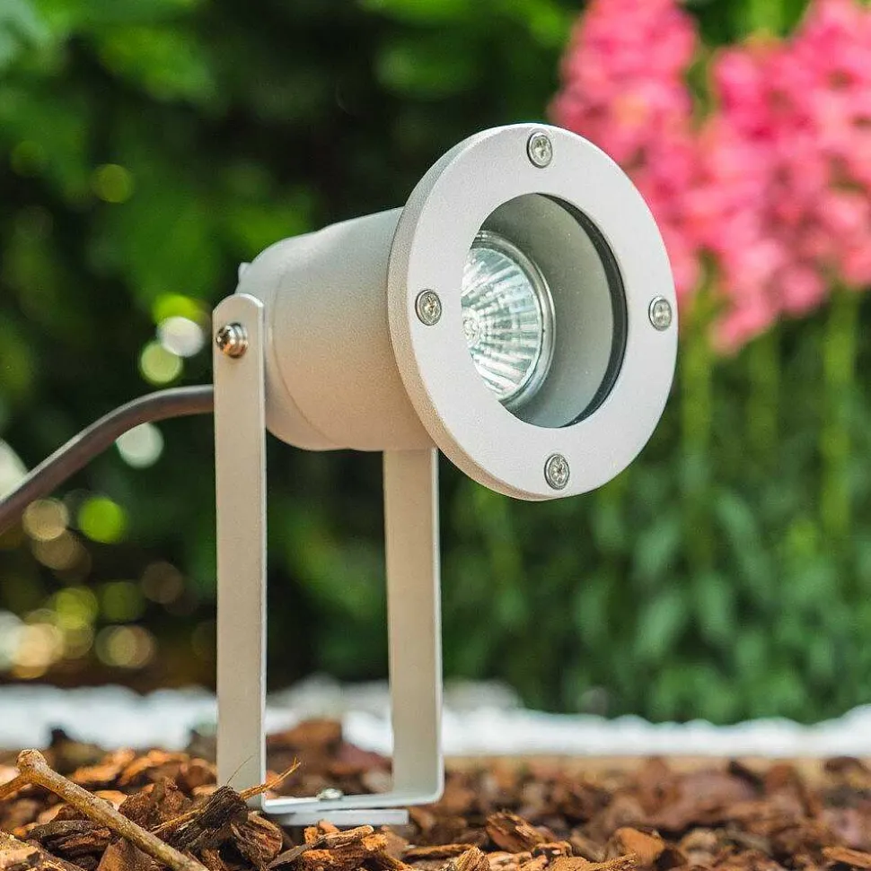 Projecteur De Jardin Pilsen Argente, 1 Lumiere