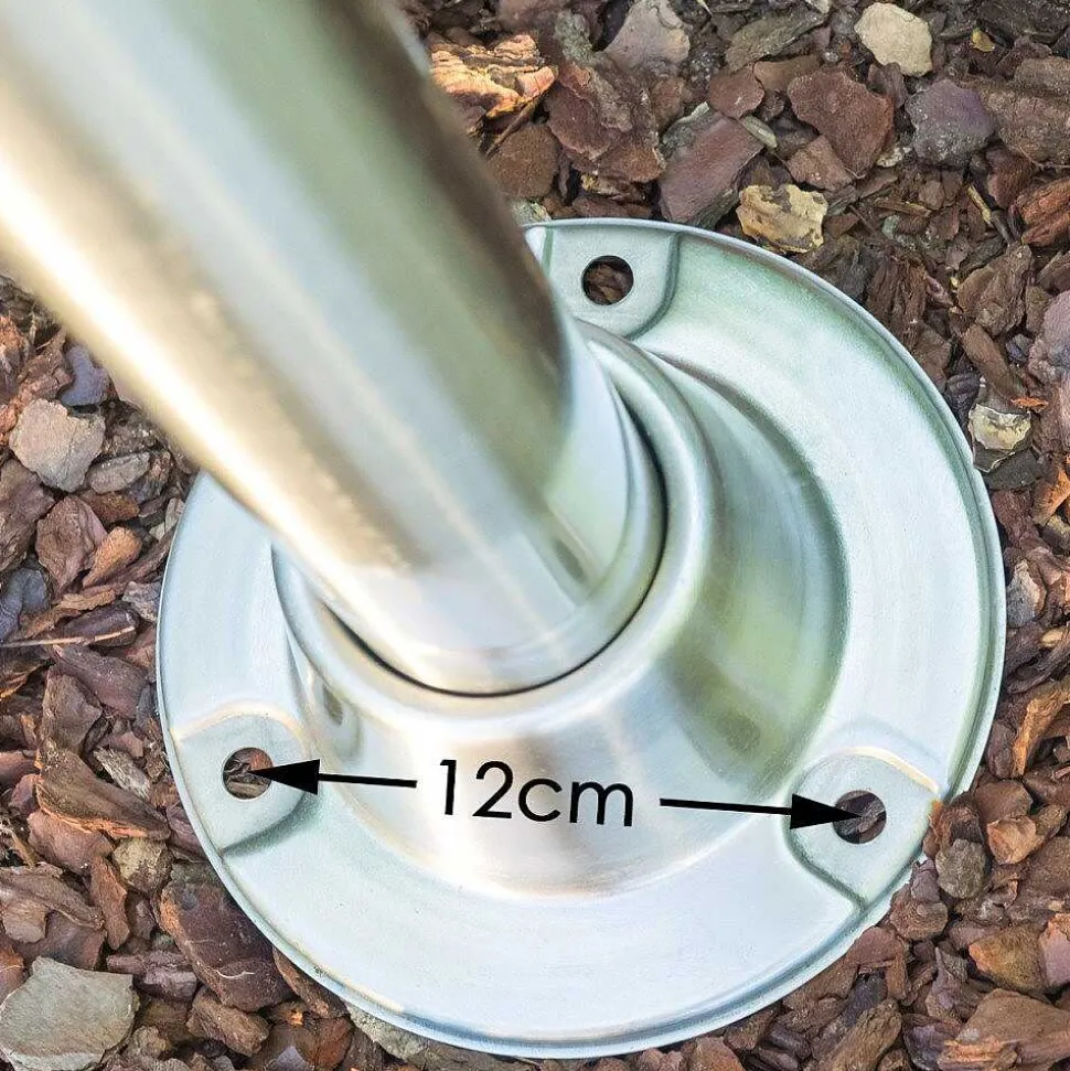 Reverbere Elima Acier Inoxydable, Transparent, 3 Lumieres