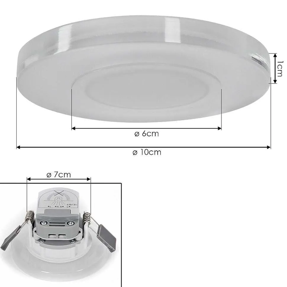 Spot Encastrable Idual Argon Led Blanc, 1 Lumiere, Changeur De Couleurs