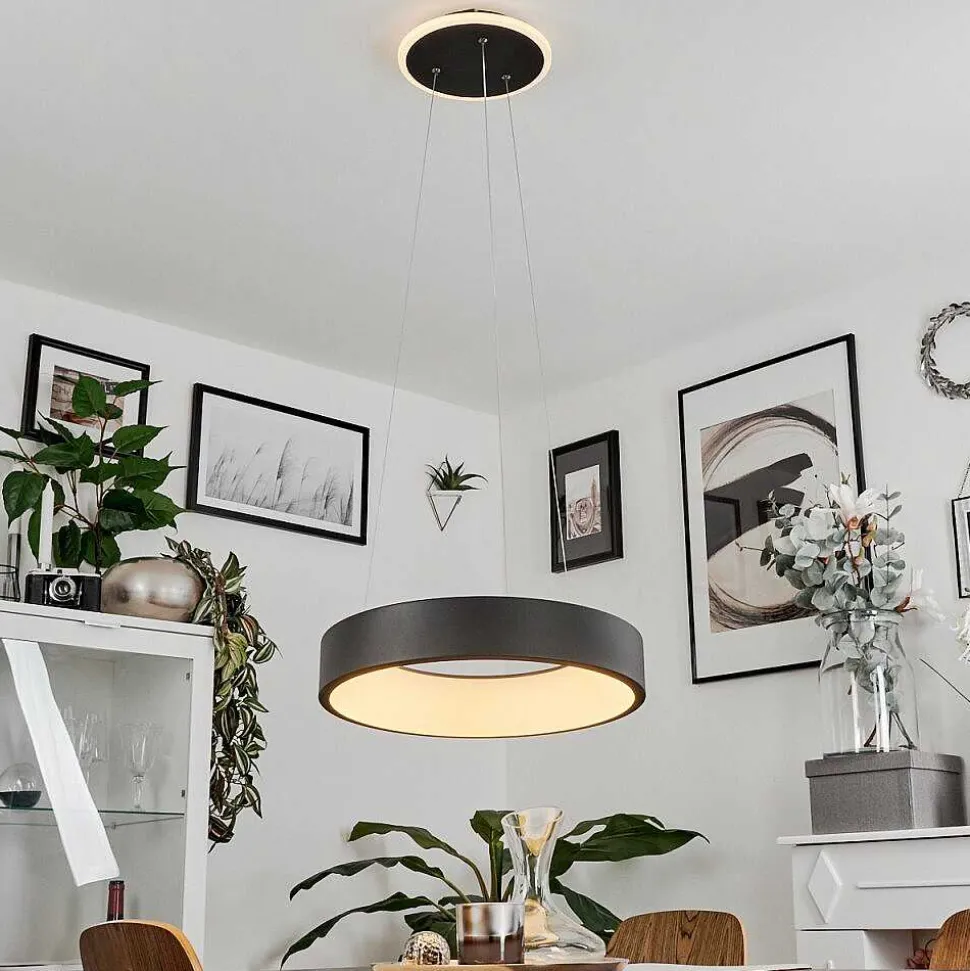 Suspension Areja Led Noir, Blanc, 1 Lumiere