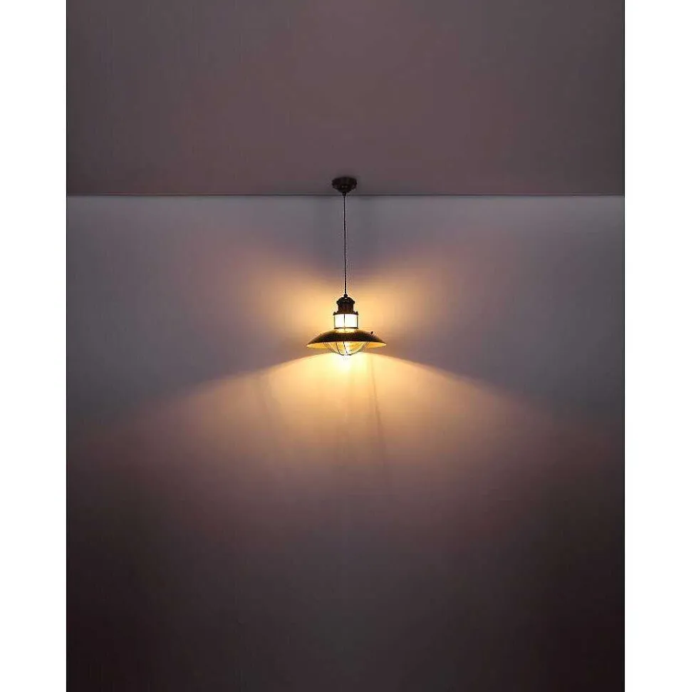 Suspension Globo Badalona Brun, 1 Lumiere