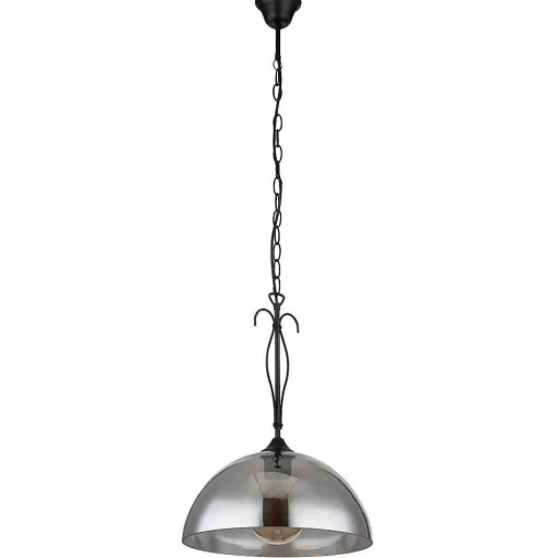 Suspension Globo Cottage Noir, 1 Lumiere