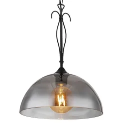 Suspension Globo Cottage Noir, 1 Lumiere