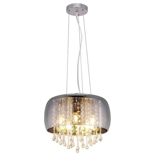 Suspension Globo Kalla Chrome, 5 Lumieres