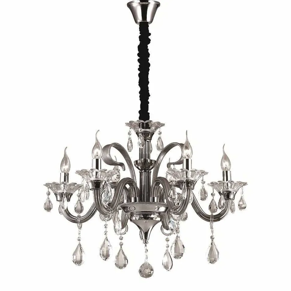 Suspension Ideal Lux Colossal Chrome, 6 Lumieres
