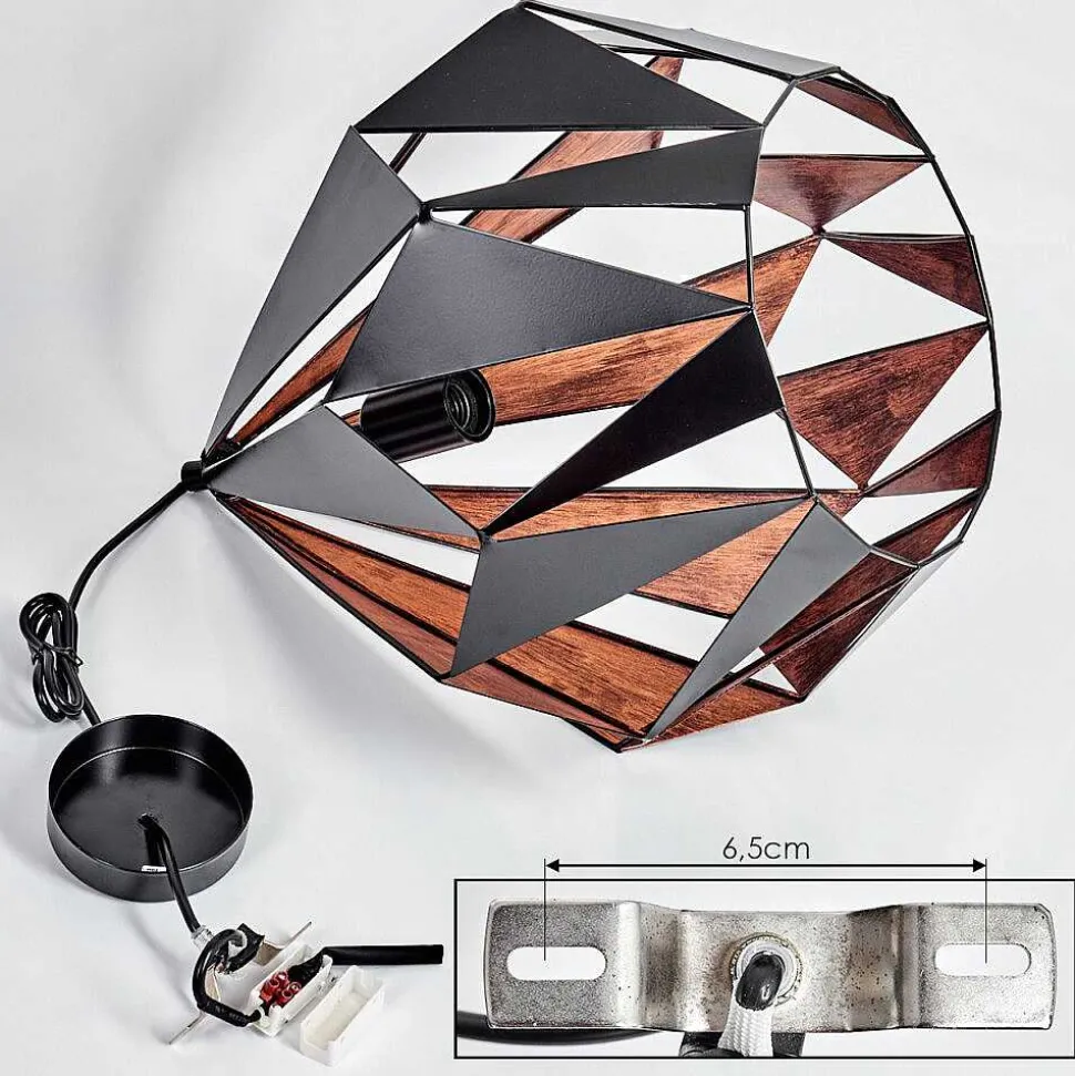 Suspension Marang Noir, 1 Lumiere