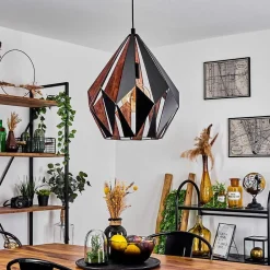 Suspension Marang Noir, 1 Lumiere