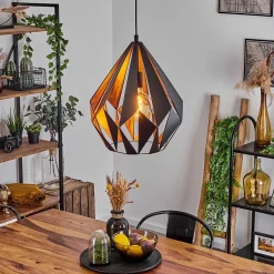 Suspension Marang Noir, 1 Lumiere