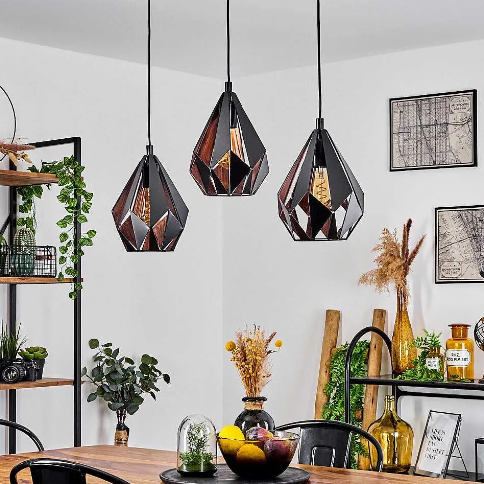 Suspension Marang Noir, 3 Lumieres