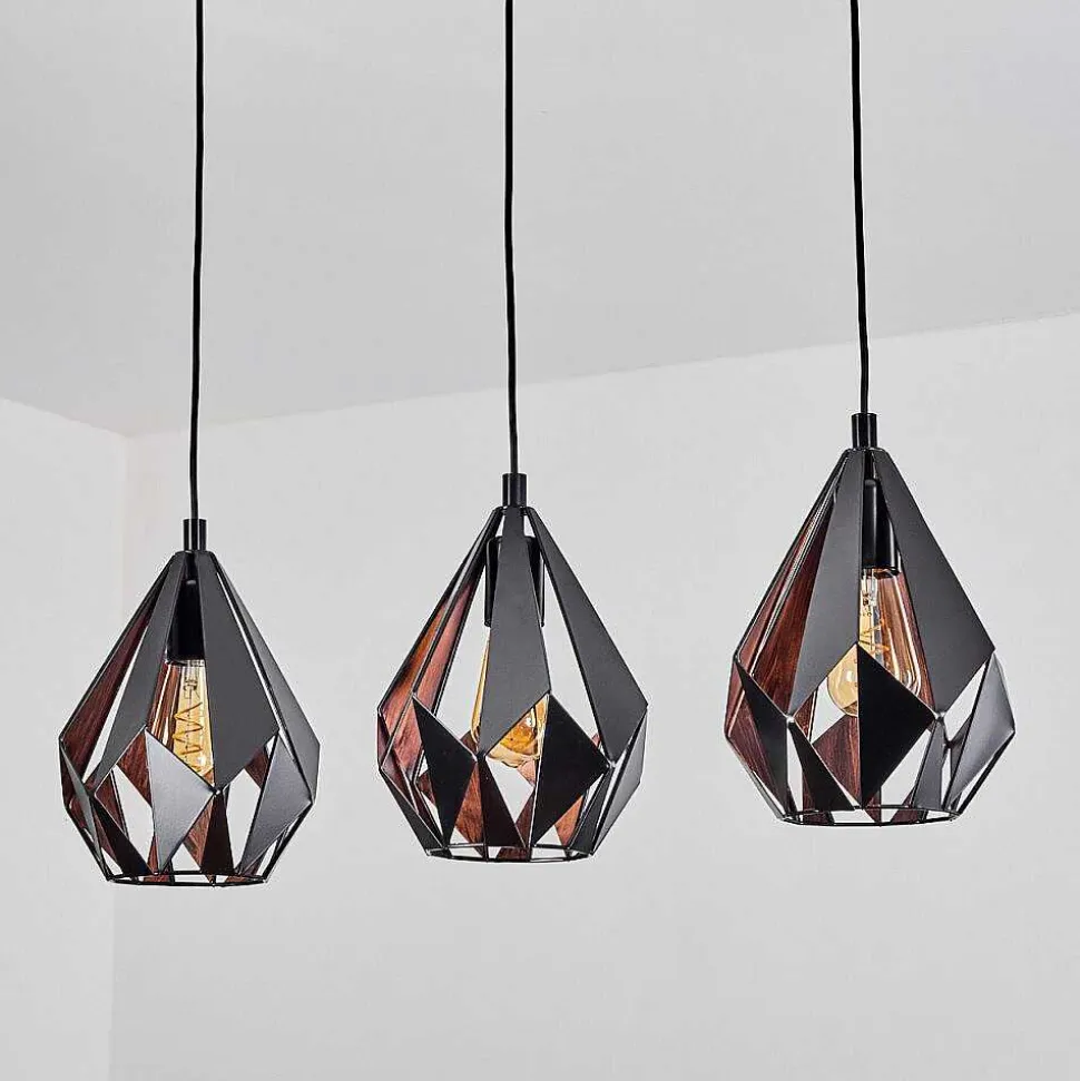 Suspension Marang Noir, 3 Lumieres