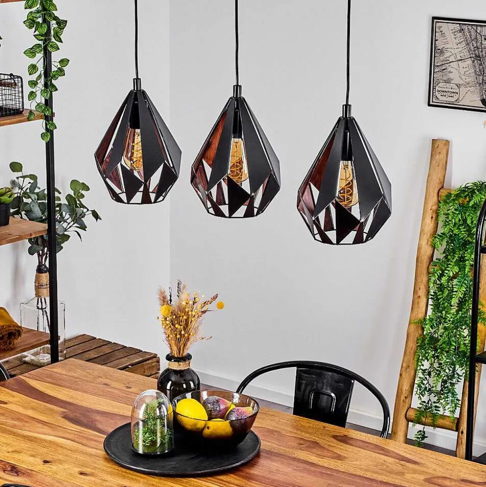 Suspension Marang Noir, 3 Lumieres