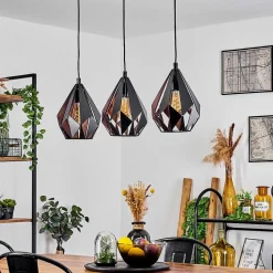 Suspension Marang Noir, 3 Lumieres