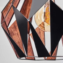 Suspension Marang Noir, 1 Lumiere