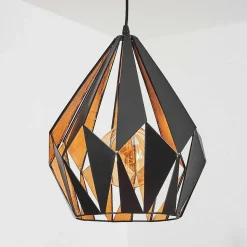 Suspension Marang Noir, Argente, 1 Lumiere