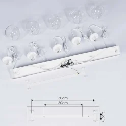 Suspension Mesas Blanc, 5 Lumieres