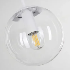 Suspension Mesas Blanc, 5 Lumieres