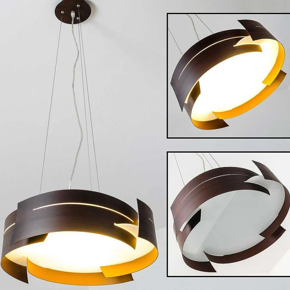 Suspension Novara Brun, 3 Lumieres