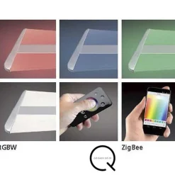 Suspension Paul Neuhaus Q-Riller Led Chrome, 14 Lumieres, Telecommandes, Changeur De Couleurs