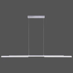 Suspension Paul Neuhaus Q-Henrik Led Aluminium, 3 Lumieres, Telecommandes