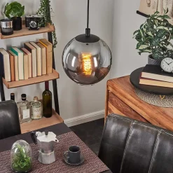 Suspension Sernf Noir, 1 Lumiere