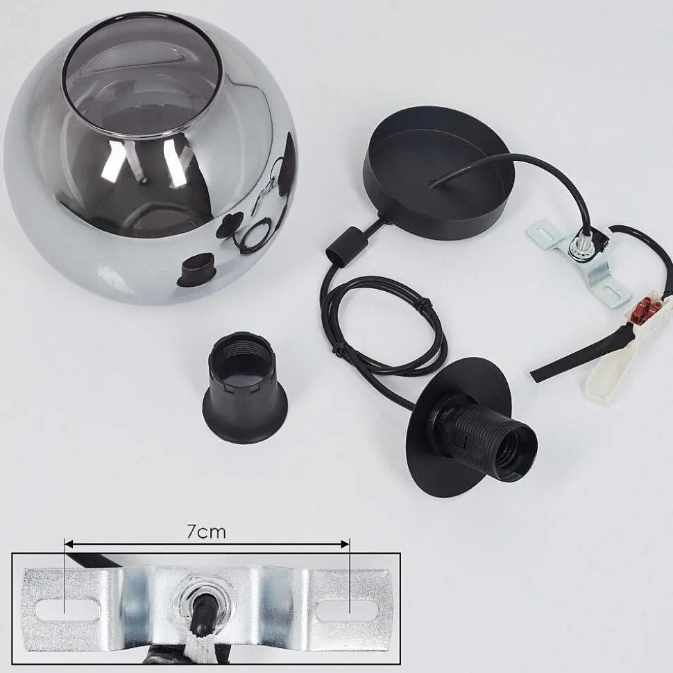 Suspension Sernf Noir, 1 Lumiere