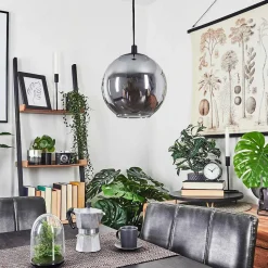 Suspension Sernf Noir, 1 Lumiere